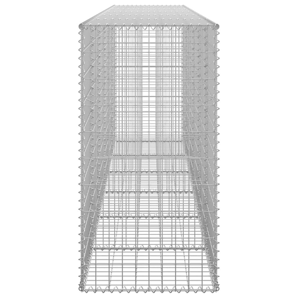 Gabion Wall with Covers Galvanized Steel 118"x19.7"x39.4" at Set Shop and Smile