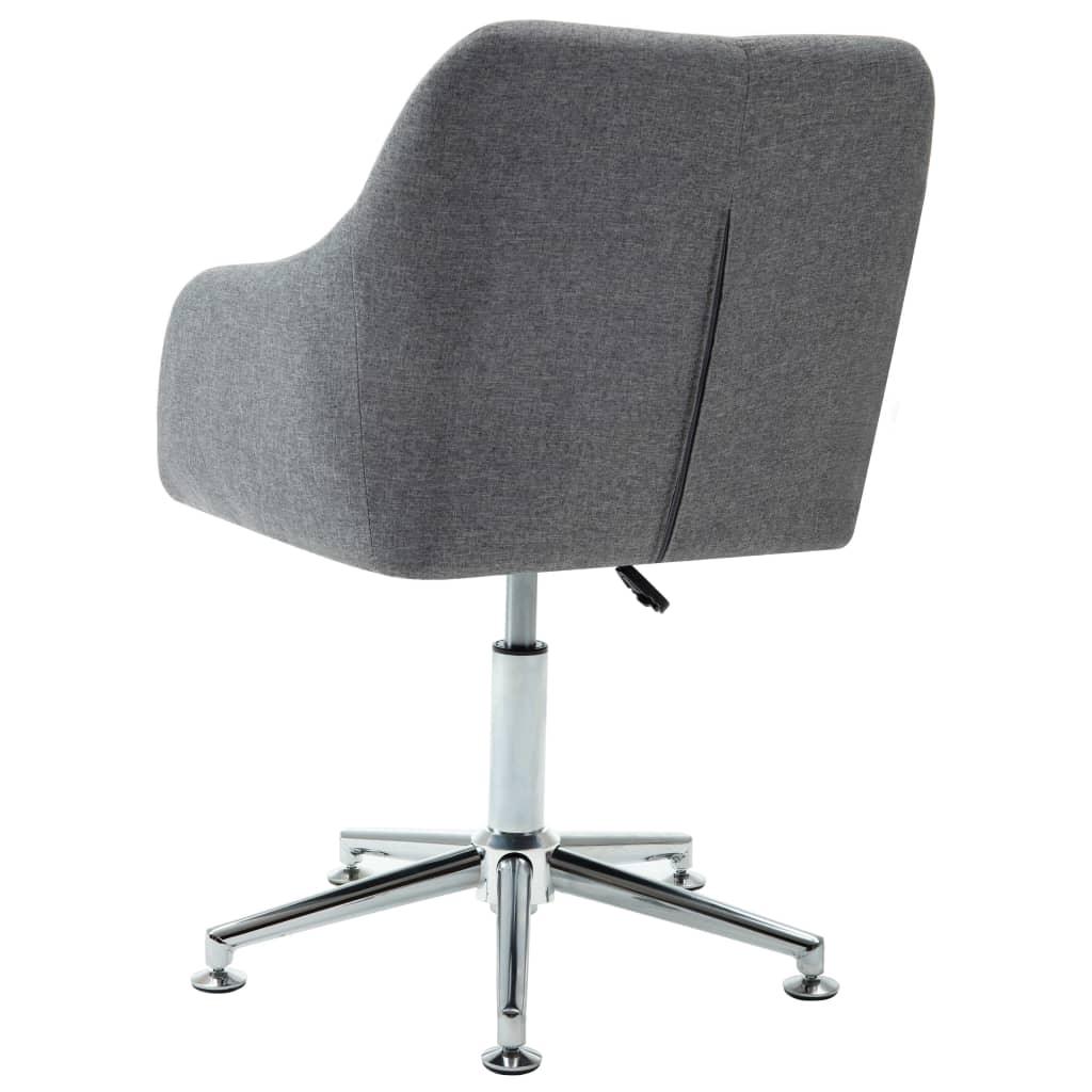 Swivel Dining Chair Light Gray Fabric at Set Shop and Smile