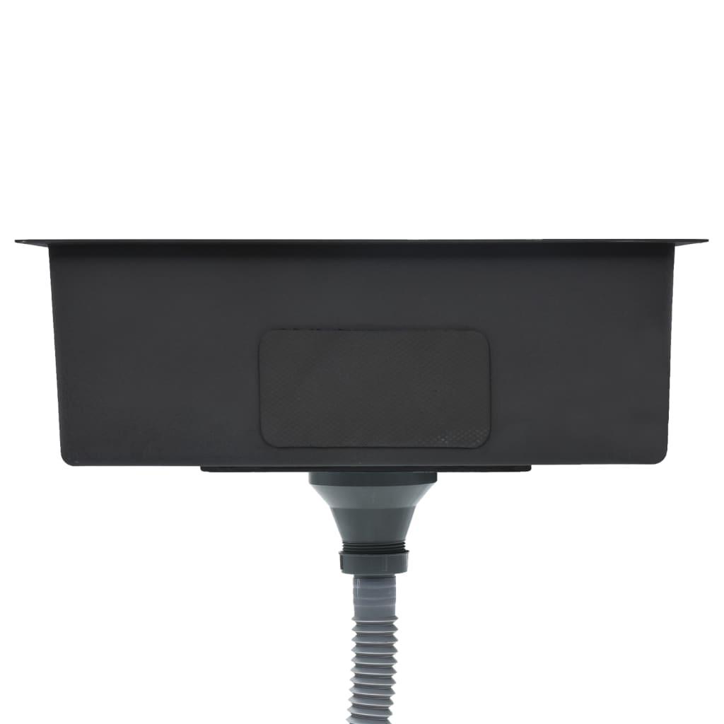 Handmade Kitchen Sink with Strainer Stainless Steel at Set Shop and Smile