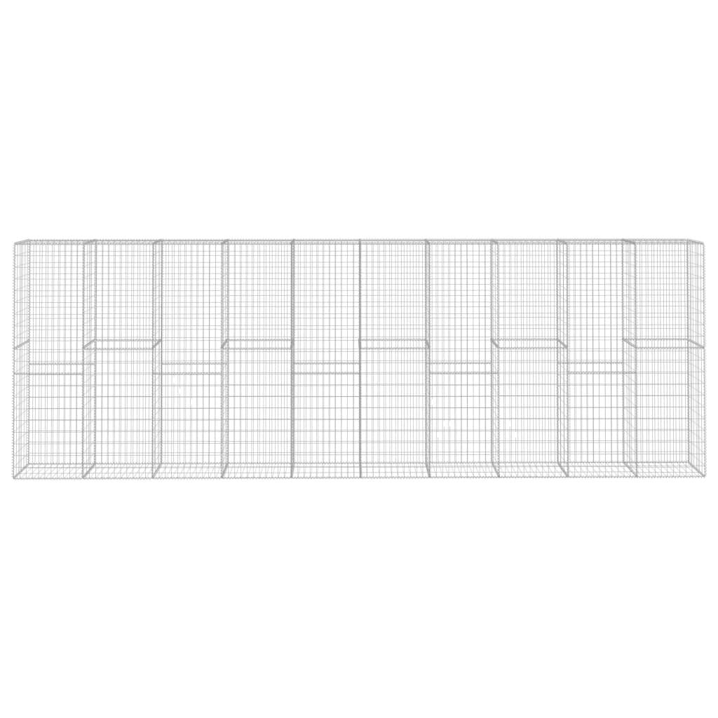 Gabion Wall with Cover Galvanized Steel 236.2"x19.7"x78.7" at Set Shop and Smile