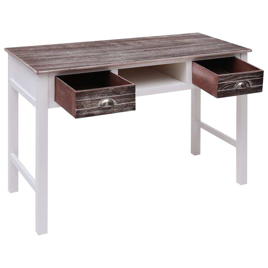 Writing Desk Brown 43.3"x17.7"x29.9" Wood at Set Shop and Smile
