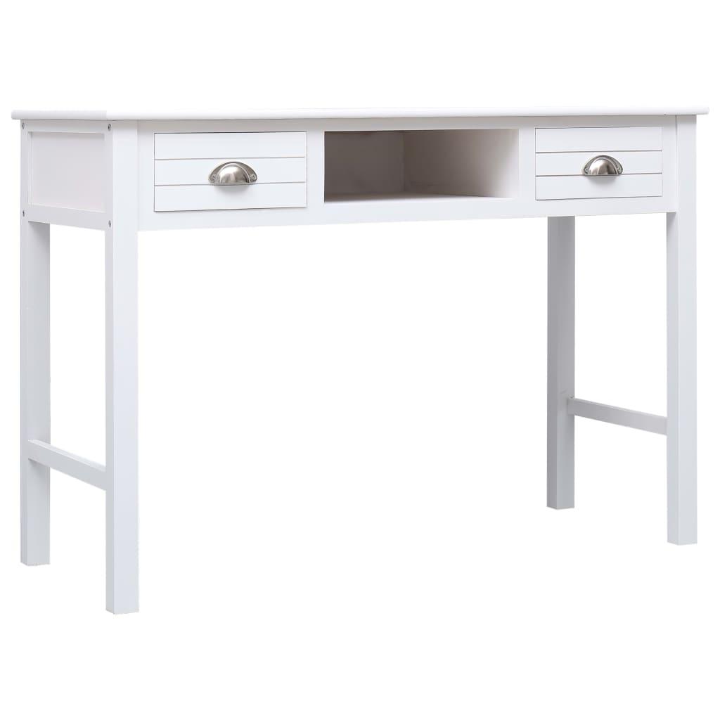 Writing Desk White 43.3"x17.7"x29.9" Wood at Set Shop and Smile