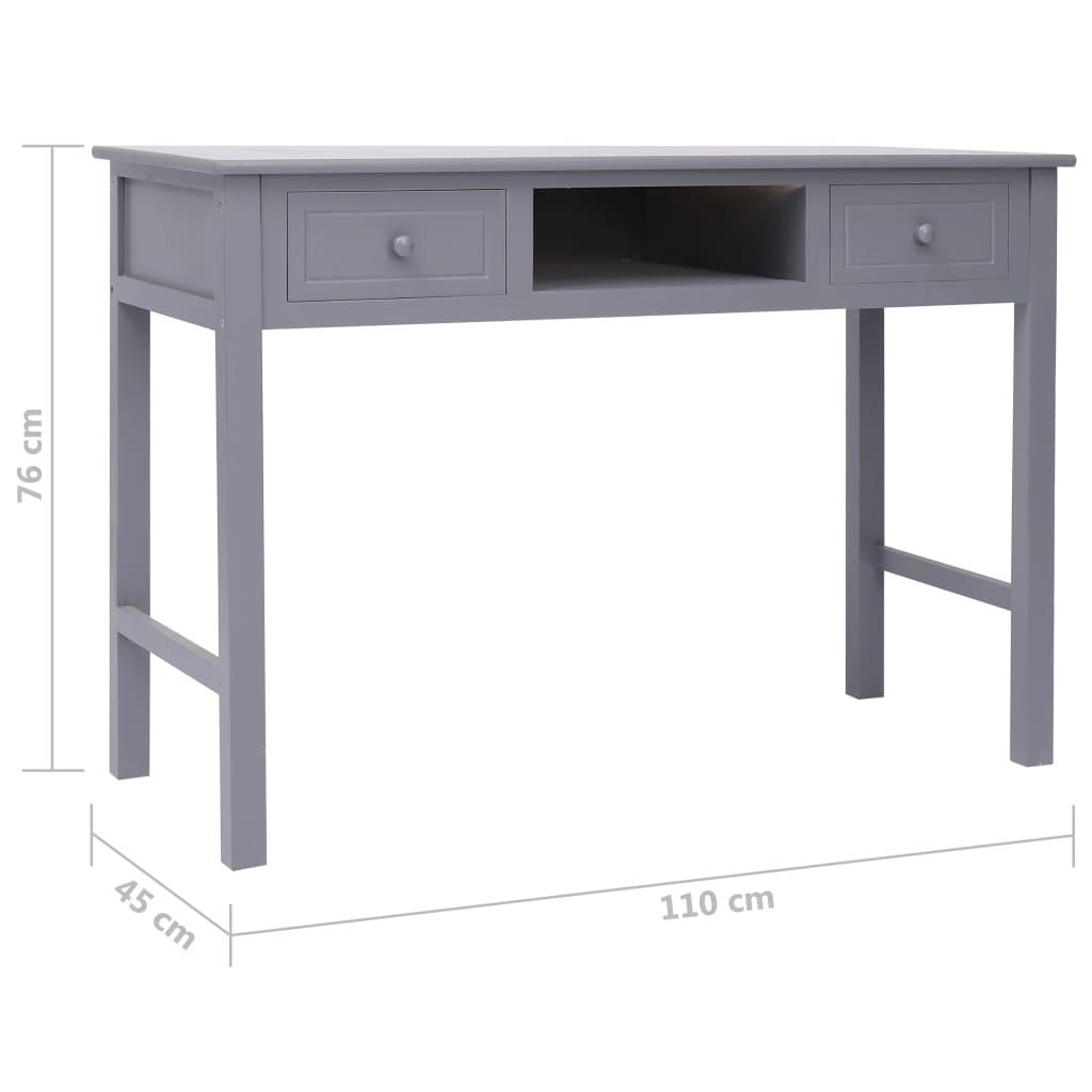 Writing Desk Gray 43.3"x17.7"x29.9" Wood at Set Shop and Smile