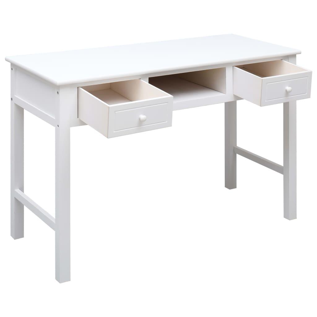 Writing Desk White 43.3"x17.7"x29.9" Wood at Set Shop and Smile