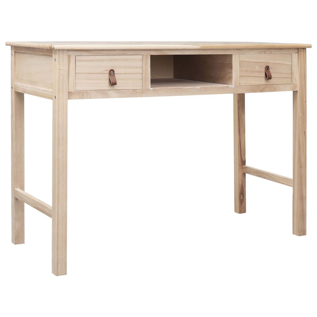 Writing Desk Natural 43.3"x17.7"x29.9" Wood at Set Shop and Smile