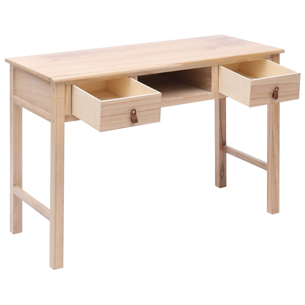 Writing Desk Natural 43.3"x17.7"x29.9" Wood at Set Shop and Smile