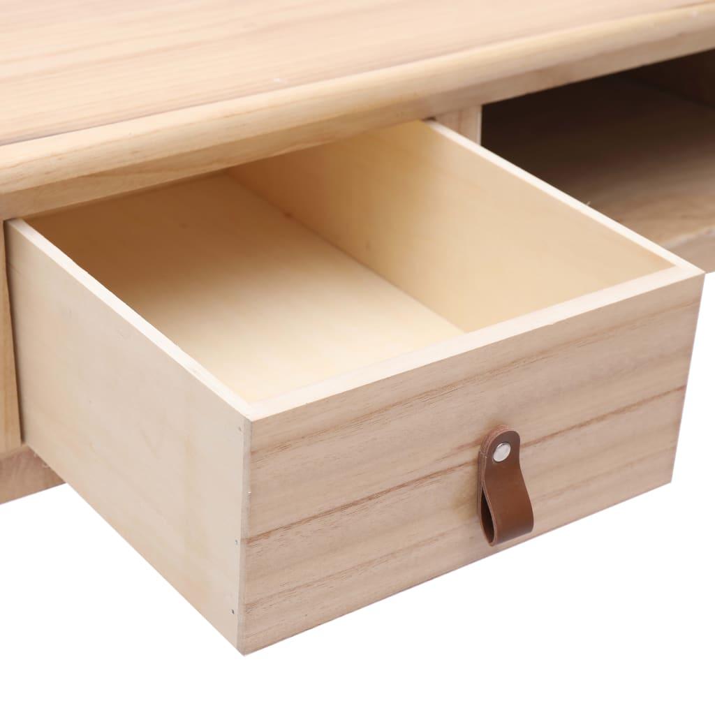 Writing Desk Natural 43.3"x17.7"x29.9" Wood at Set Shop and Smile
