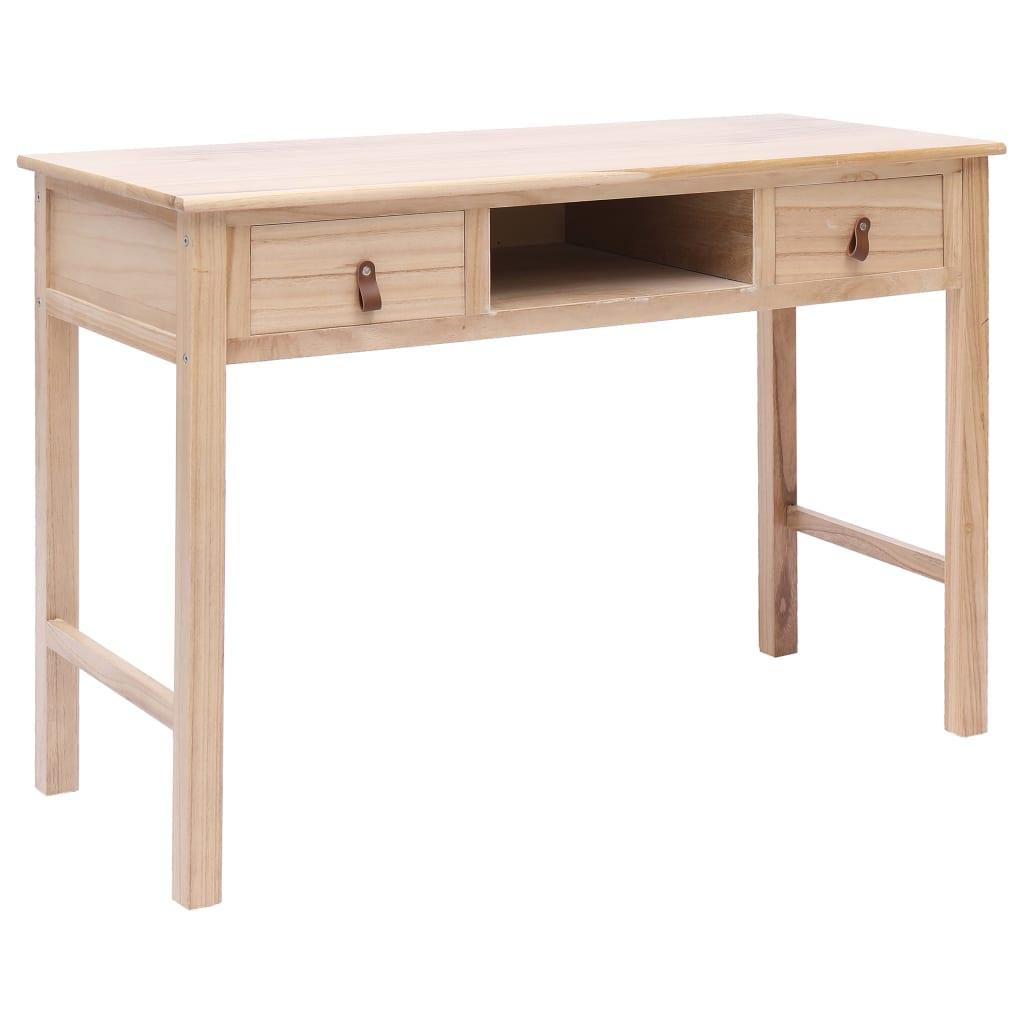 Writing Desk Natural 43.3"x17.7"x29.9" Wood at Set Shop and Smile