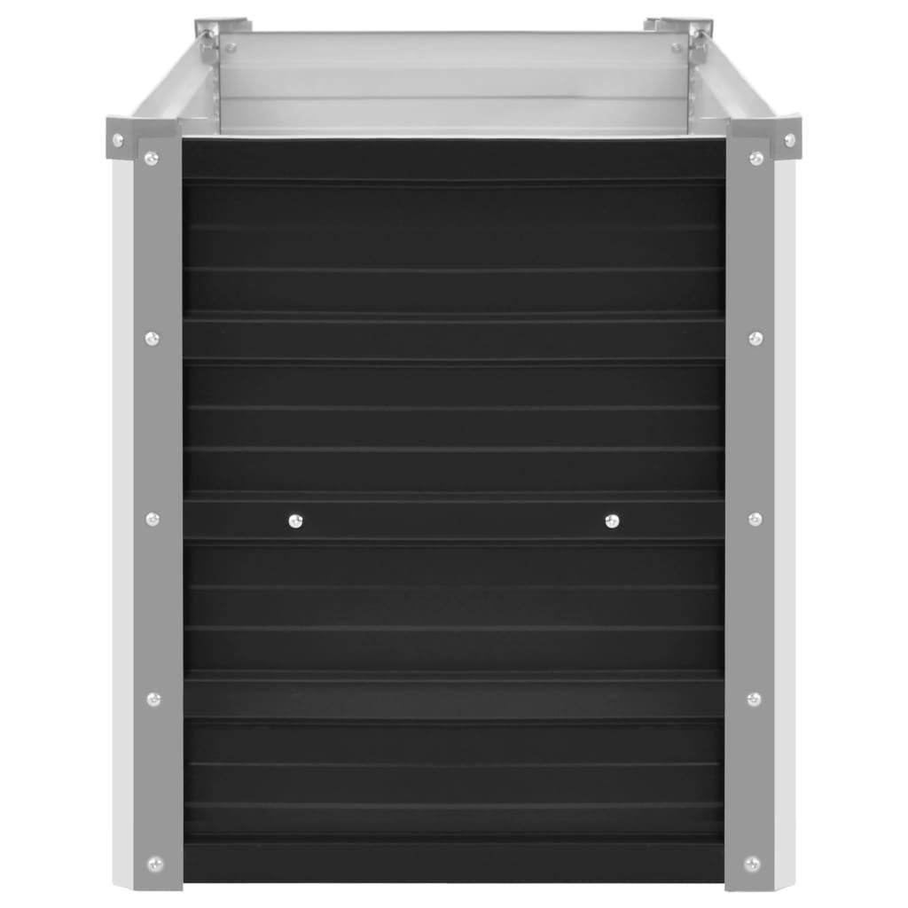 Garden Raised Bed Anthracite 39.4"x15.7"x17.7" Galvanized Steel at Set Shop and Smile