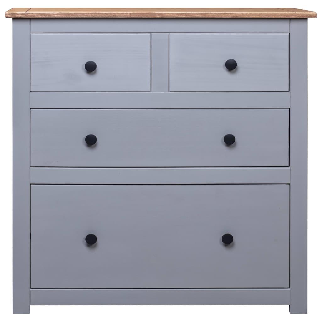 Sideboard Gray 31.5"x15.7"x32.7" Pinewood Panama Range at Set Shop and Smile