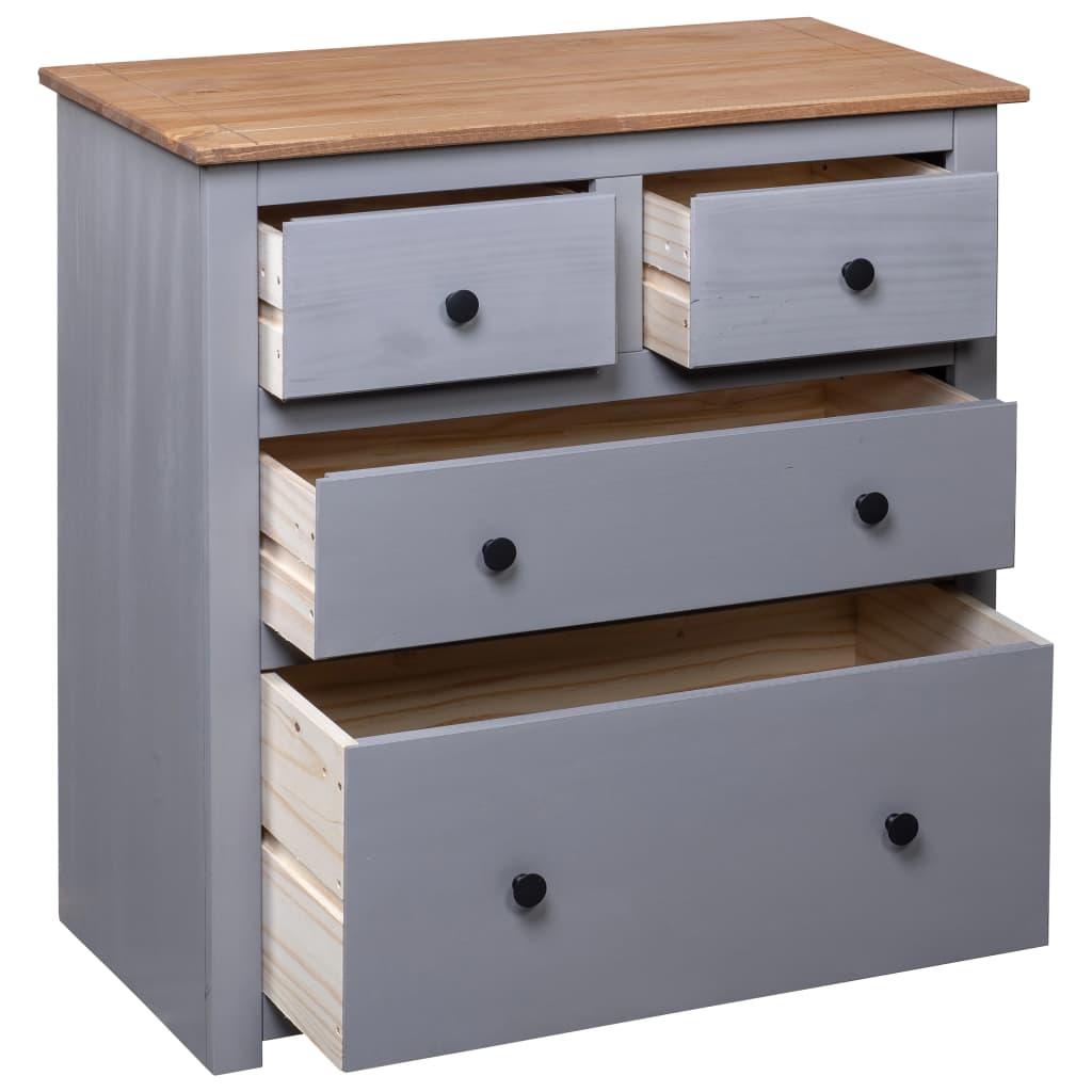 Sideboard Gray 31.5"x15.7"x32.7" Pinewood Panama Range at Set Shop and Smile