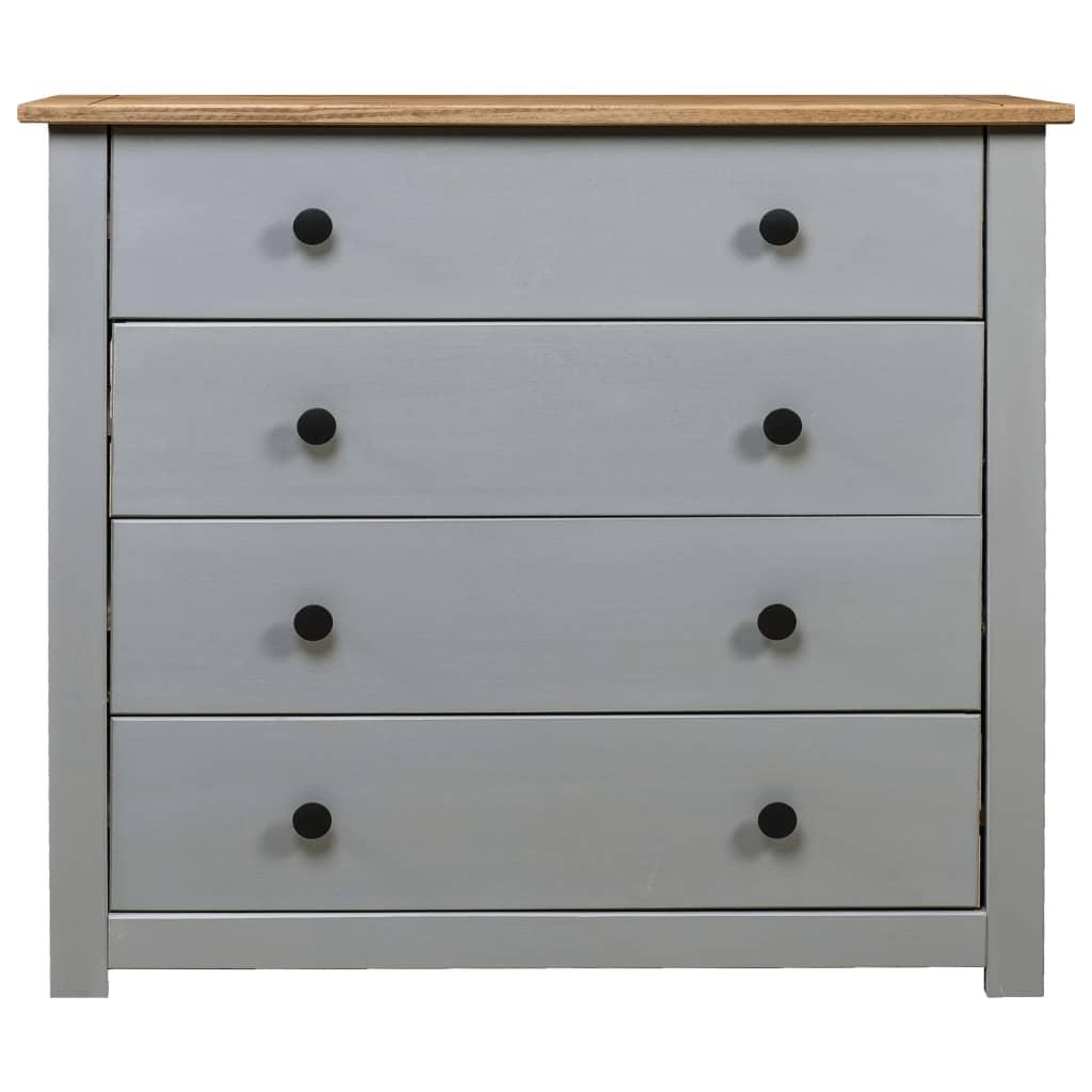 Side Cabinet Gray 31.5"x15.7"x28.7" Pine Panama Range at Set Shop and Smile
