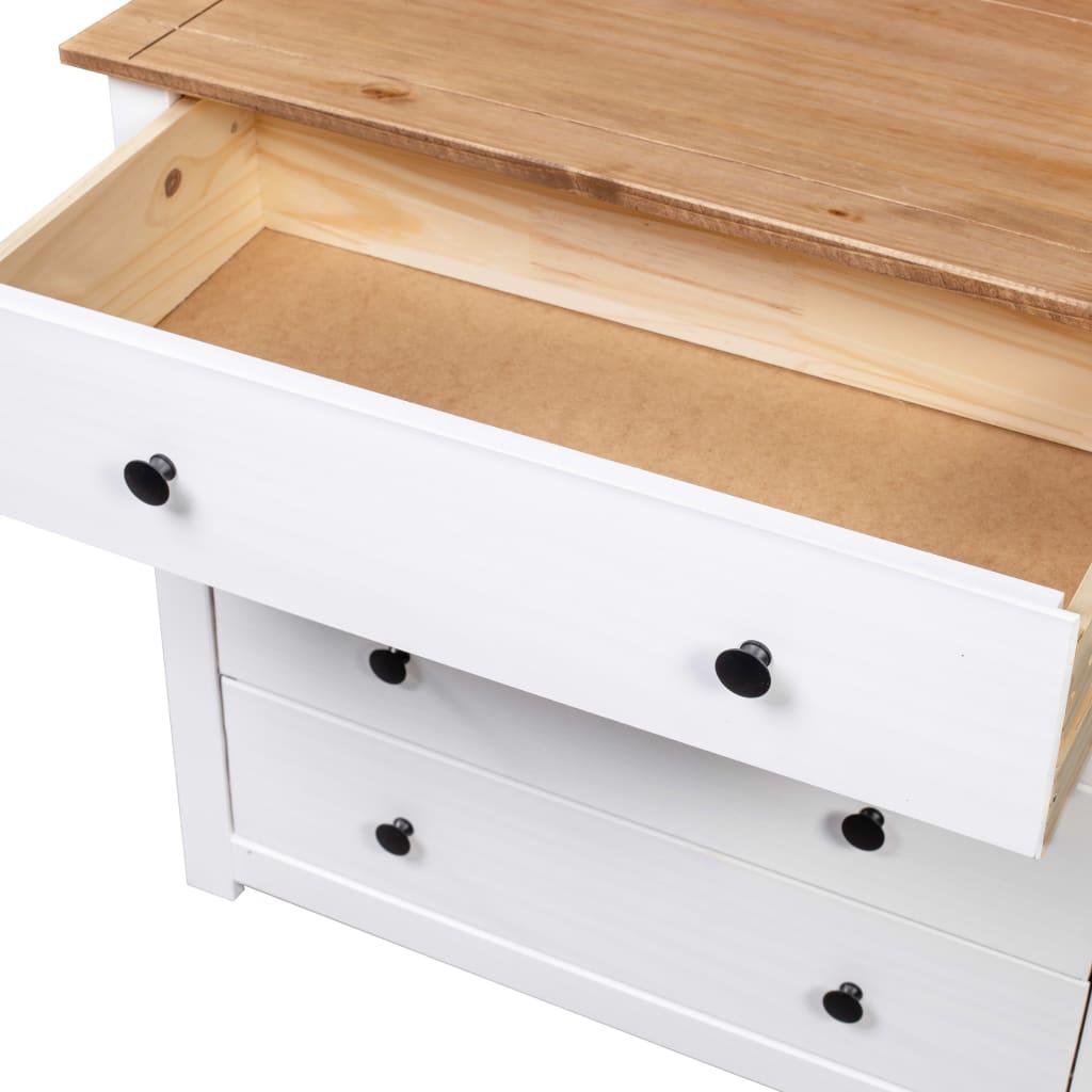 Side Cabinet White 31.5"x15.7"x28.7" Pine Panama Range at Set Shop and Smile