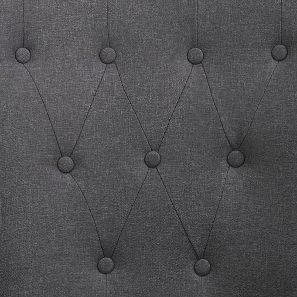 Dining Chairs with Armrests 2 pcs Dark Gray Fabric at Set Shop and Smile