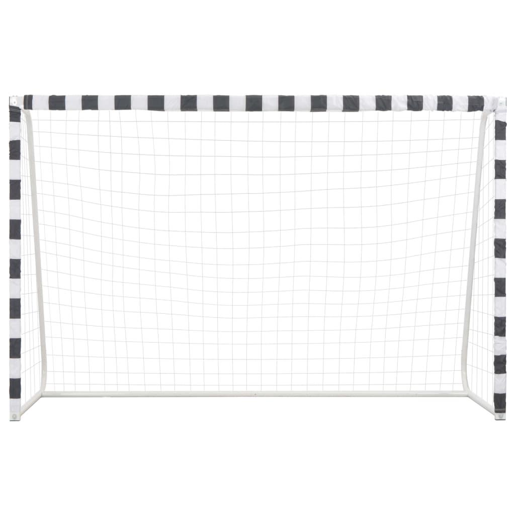 Soccer Goal 118.1"x78.7"x35.4" Metal Black and White at Set Shop and Smile