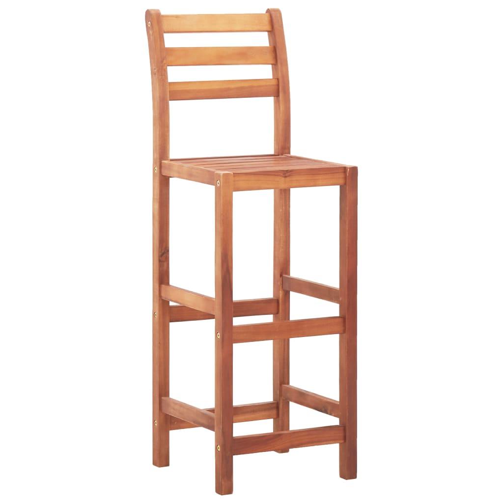 Bar Stools 4 pcs Solid Acacia Wood at Set Shop and Smile