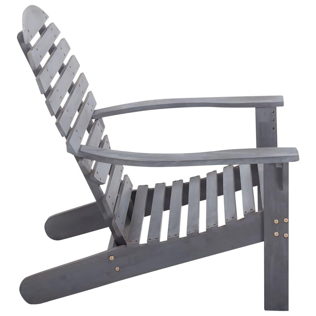 Adirondack Chair Solid Acacia Wood Gray at Set Shop and Smile