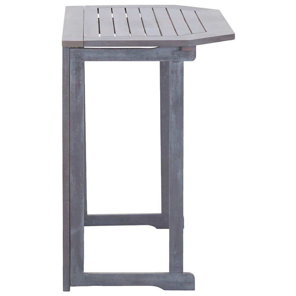 Folding Balcony Table 35.4"x19.7"x29.1" Solid Acacia Wood at Set Shop and Smile