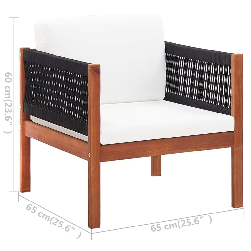 Patio Chairs 2 pcs Solid Acacia Wood at Set Shop and Smile
