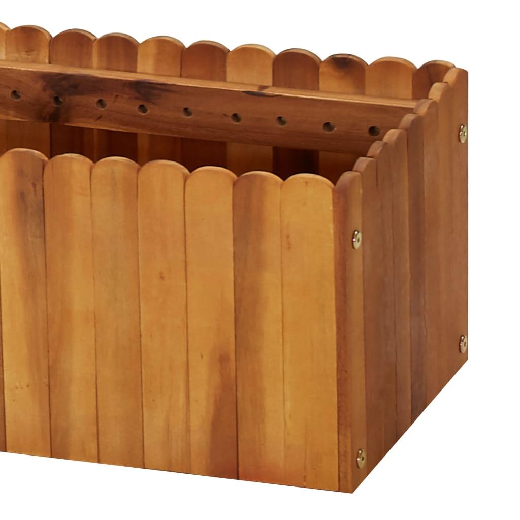 Garden Raised Bed 78.7"x11.8"x9.8" Solid Acacia Wood at Set Shop and Smile