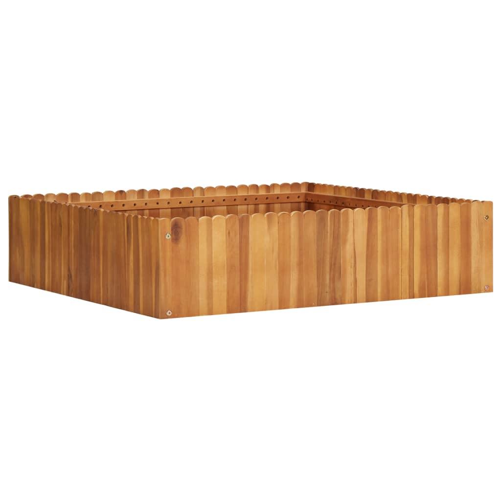 Garden Raised Bed 39.3"x39.3"x9.8" Solid Acacia Wood at Set Shop and Smile
