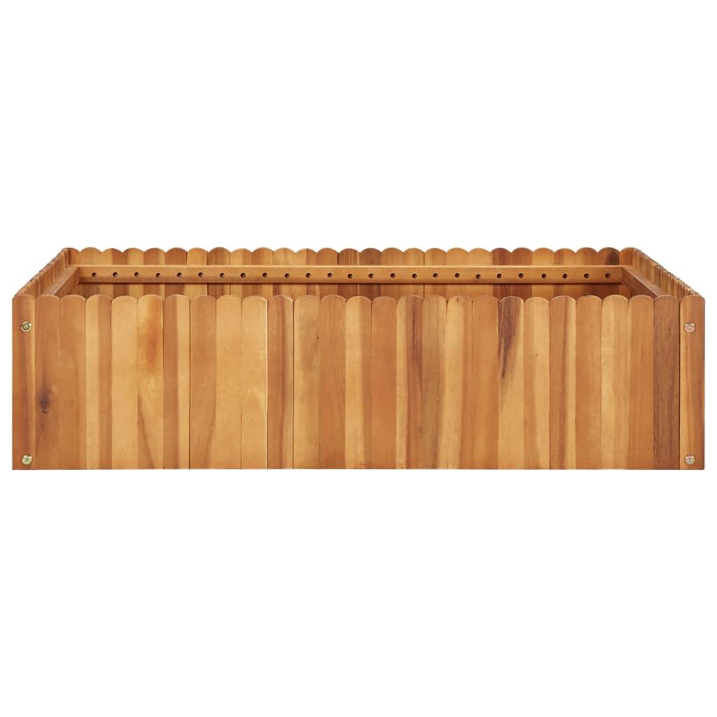 Garden Raised Bed 39.3"x39.3"x9.8" Solid Acacia Wood at Set Shop and Smile