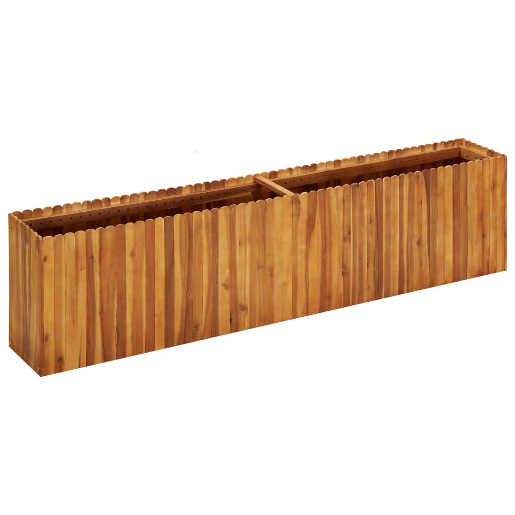 Garden Raised Bed 78.7"x11.8"x19.6" Solid Acacia Wood at Set Shop and Smile
