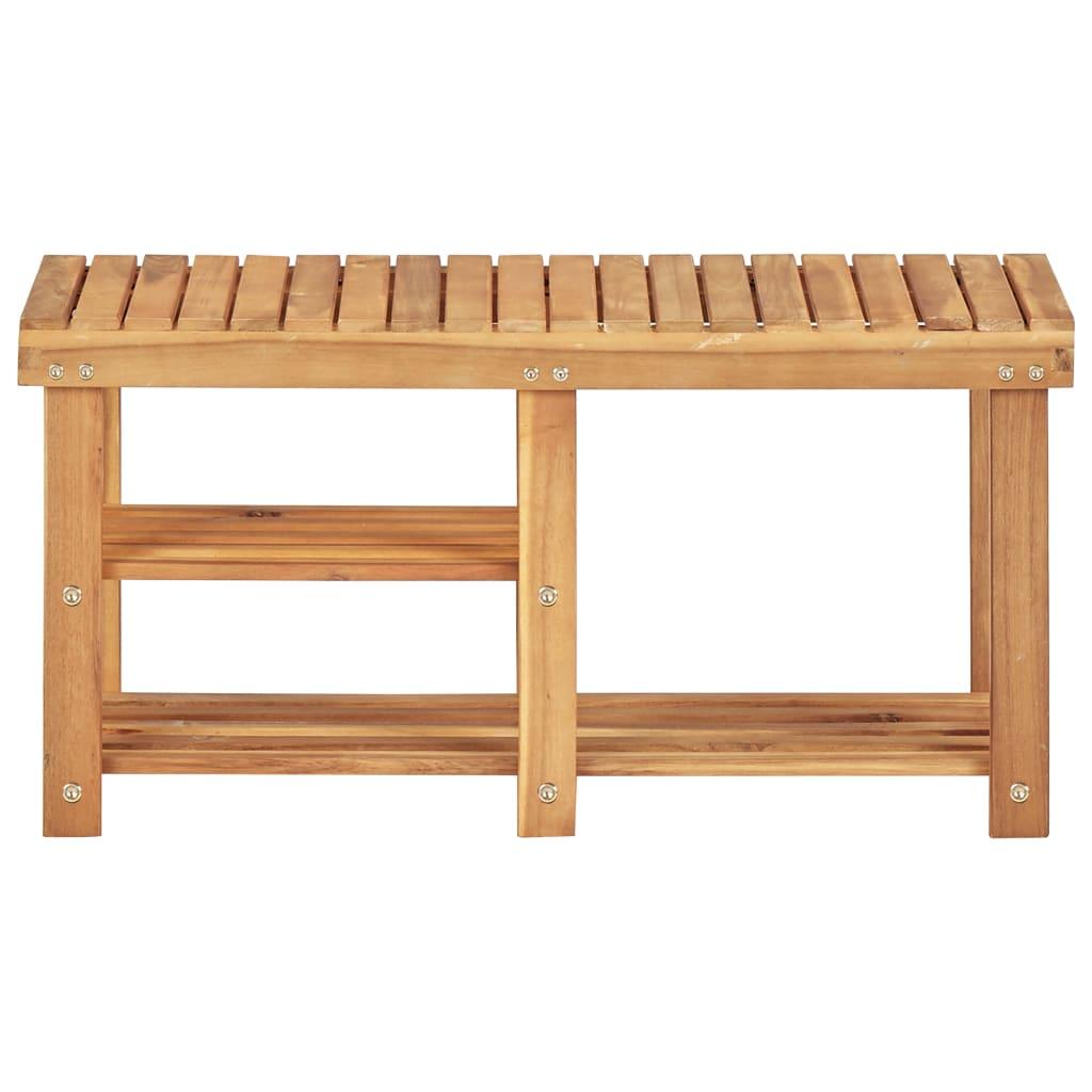 Shoe Rack 35.4"x12.5"x18.1" Solid Acacia Wood at Set Shop and Smile