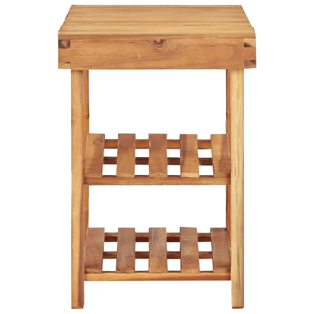 Shoe Rack 35.4"x12.5"x18.1" Solid Acacia Wood at Set Shop and Smile