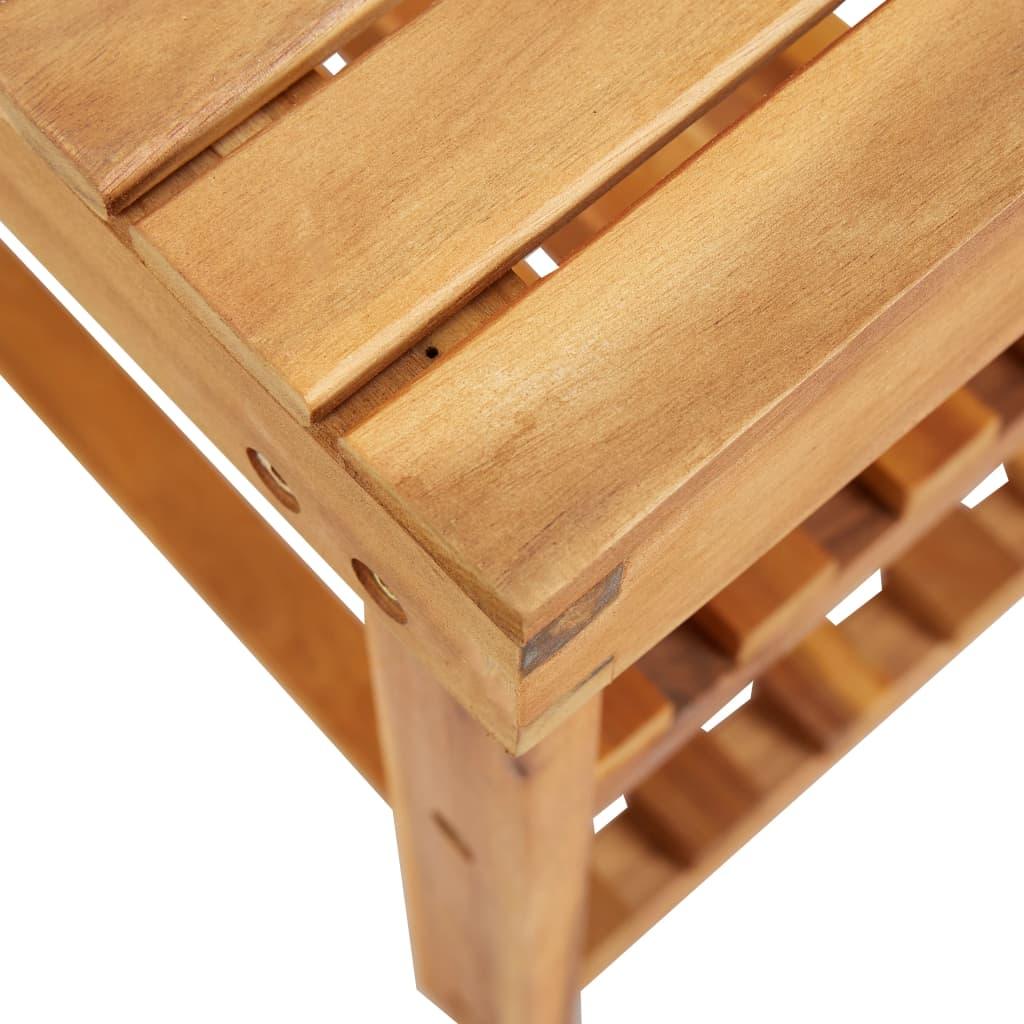 Shoe Rack 35.4"x12.5"x18.1" Solid Acacia Wood at Set Shop and Smile