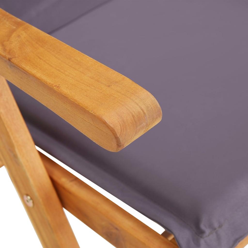 Reclining Patio Chairs 2 pcs Brown Solid Acacia Wood at Set Shop and Smile