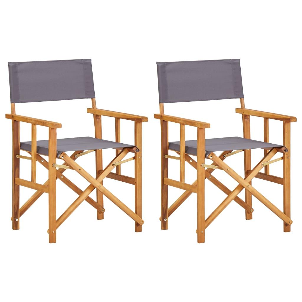Director's Chairs 2 pcs Solid Acacia Wood at Set Shop and Smile