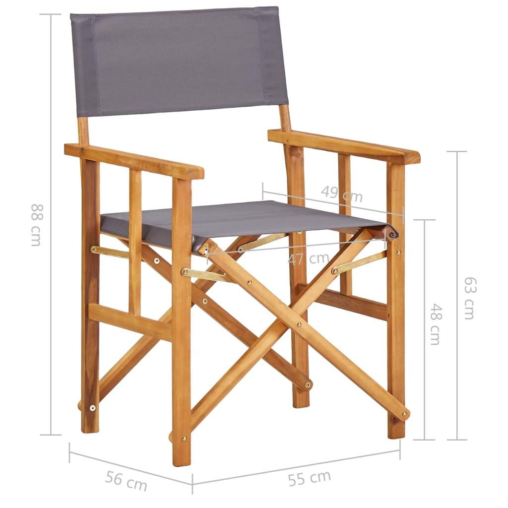 Director's Chairs 2 pcs Solid Acacia Wood at Set Shop and Smile