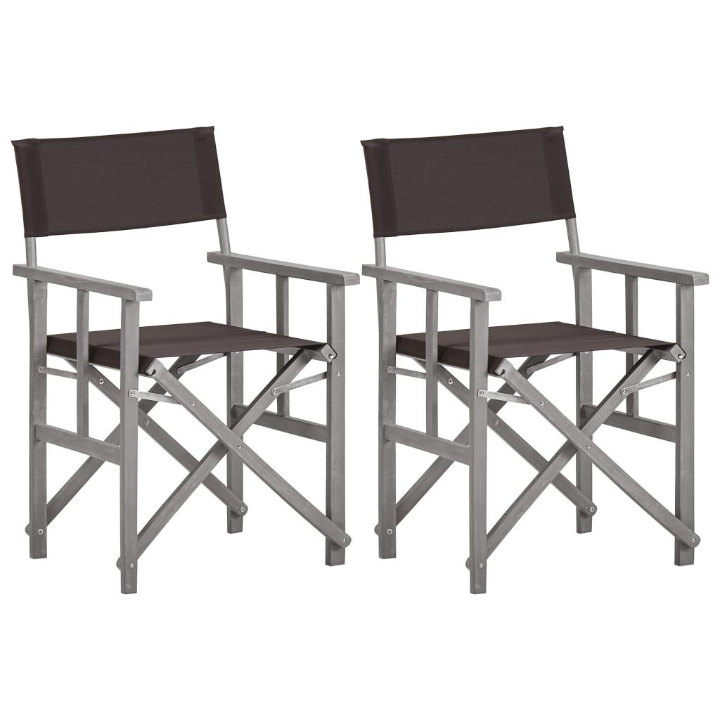 Director's Chairs 2 pcs Solid Acacia Wood at Set Shop and Smile