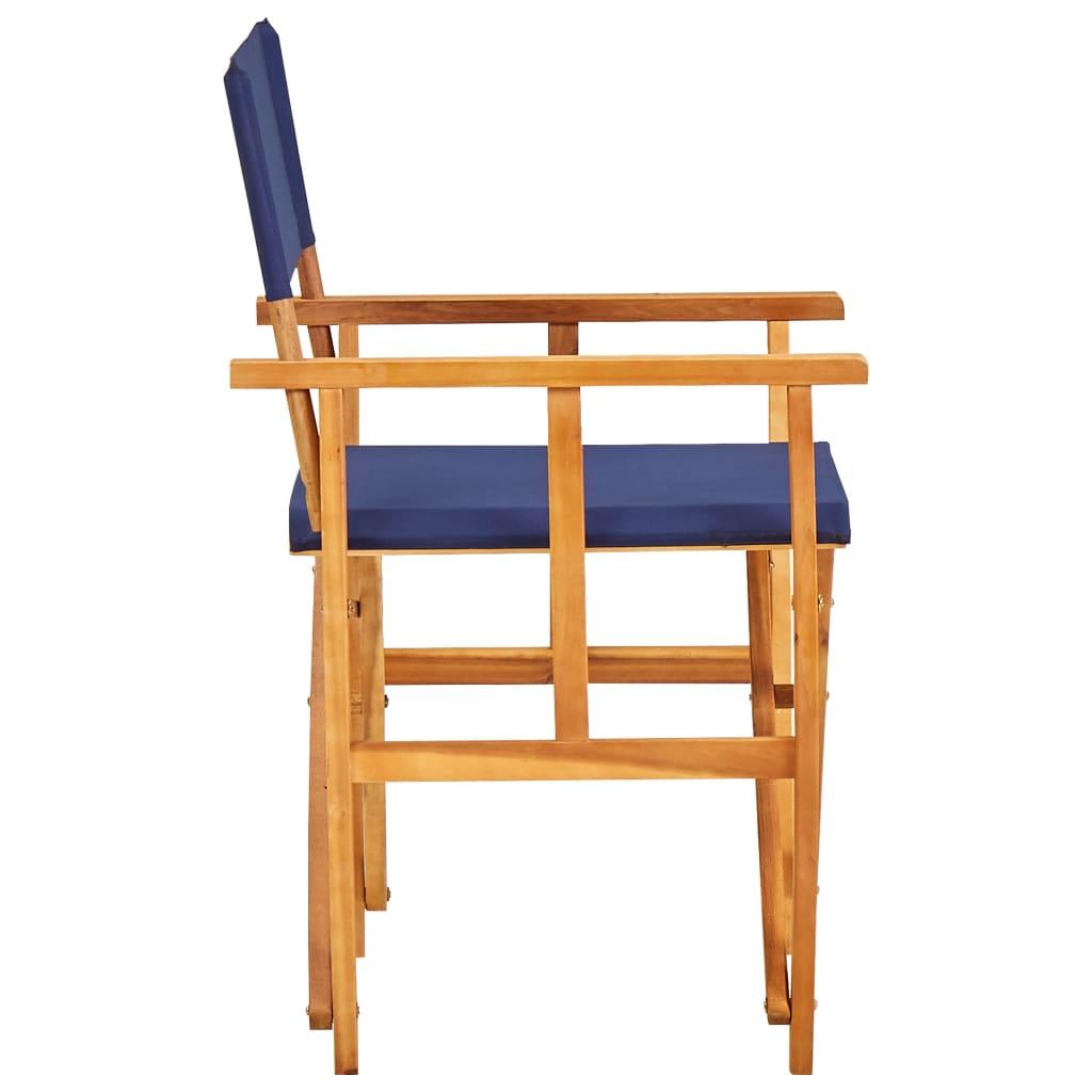 Director's Chair Solid Acacia Wood Blue at Set Shop and Smile