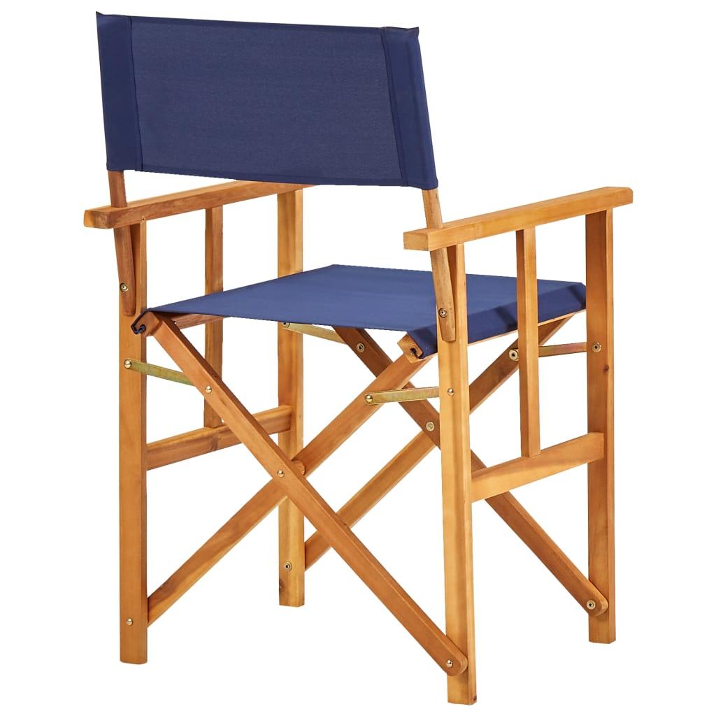 Director's Chair Solid Acacia Wood Blue at Set Shop and Smile