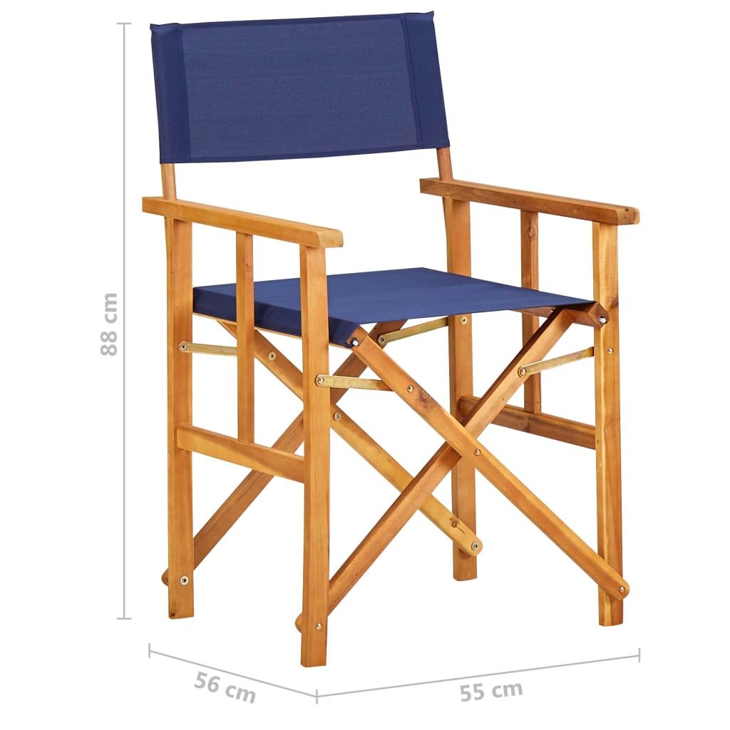 Director's Chair Solid Acacia Wood Blue at Set Shop and Smile
