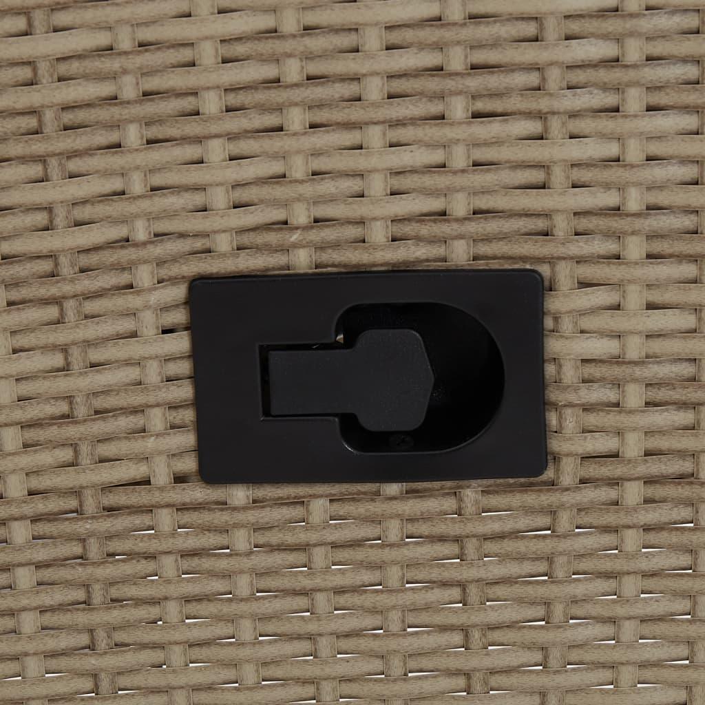 Patio Chairs 2 pcs with Cushions Poly Rattan Beige at Set Shop and Smile