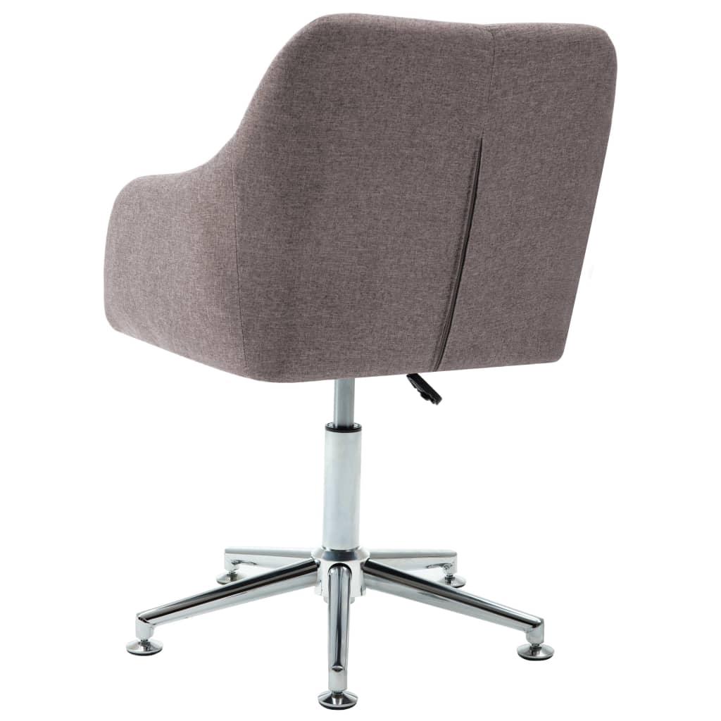 Swivel Office Chair Taupe Fabric at Set Shop and Smile