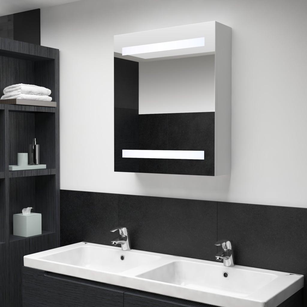 LED Bathroom Mirror Cabinet 19.7"x5.3"x23.6" at Set Shop and Smile