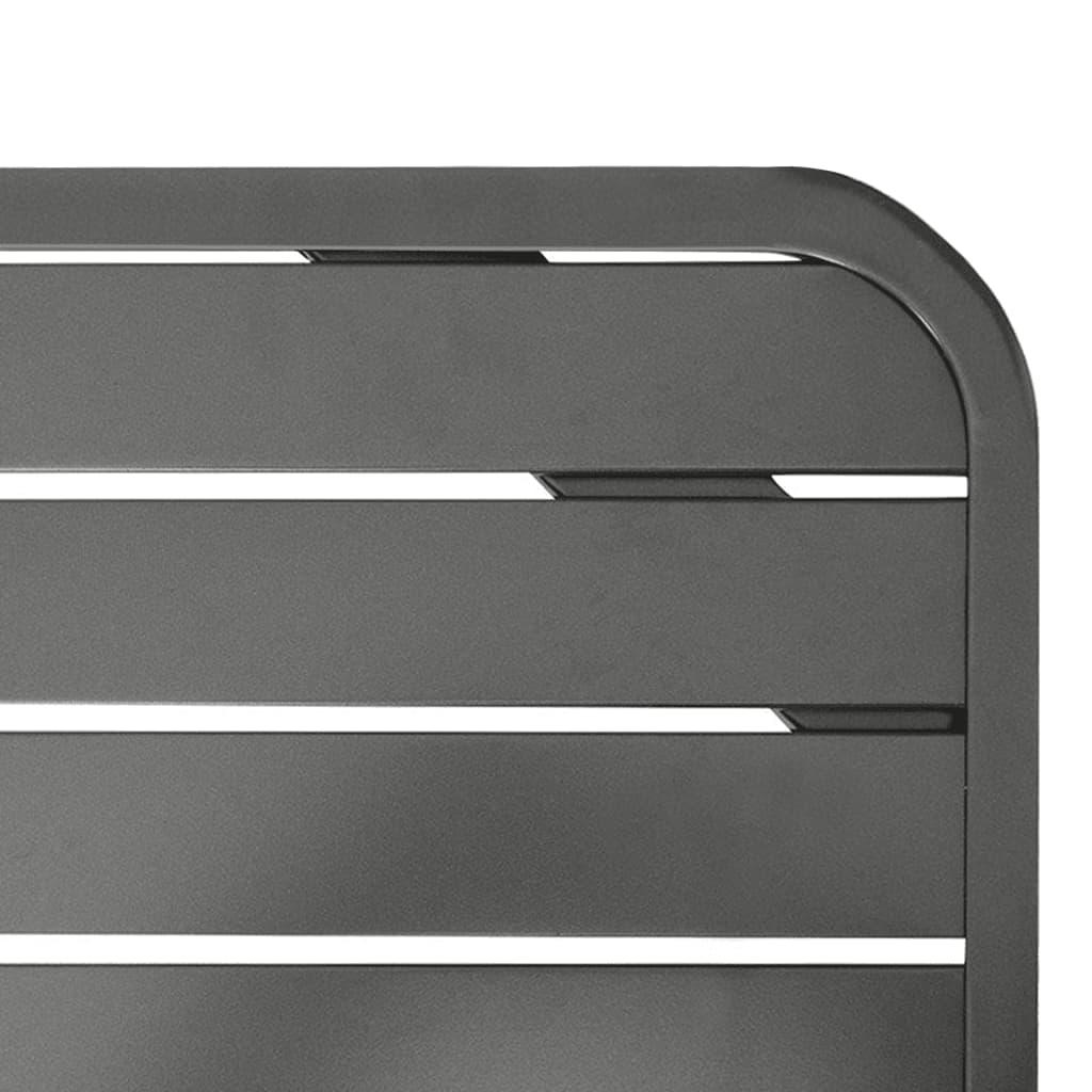 Patio Table Dark Gray 70.9"x32.7"x28.3" Steel at Set Shop and Smile