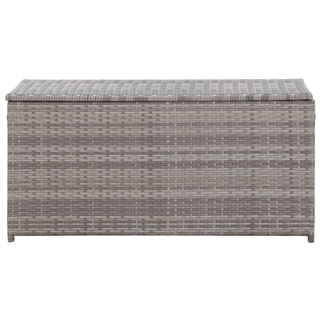 Patio Storage Box Poly Rattan 39.4"x19.7"x19.7" Gray at Set Shop and Smile