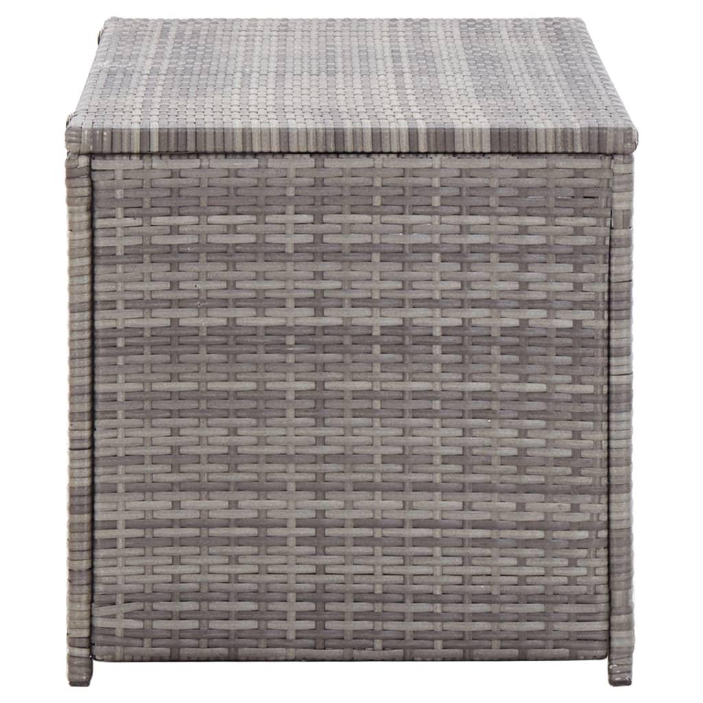 Patio Storage Box Poly Rattan 39.4"x19.7"x19.7" Gray at Set Shop and Smile