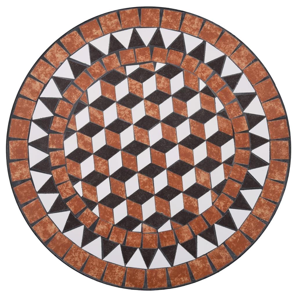 Mosaic Bistro Table Brown 23.6" Ceramic at Set Shop and Smile