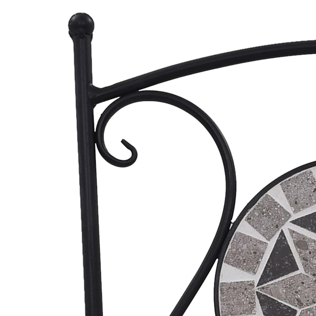 Mosaic Bistro Chairs 2 pcs Gray at Set Shop and Smile