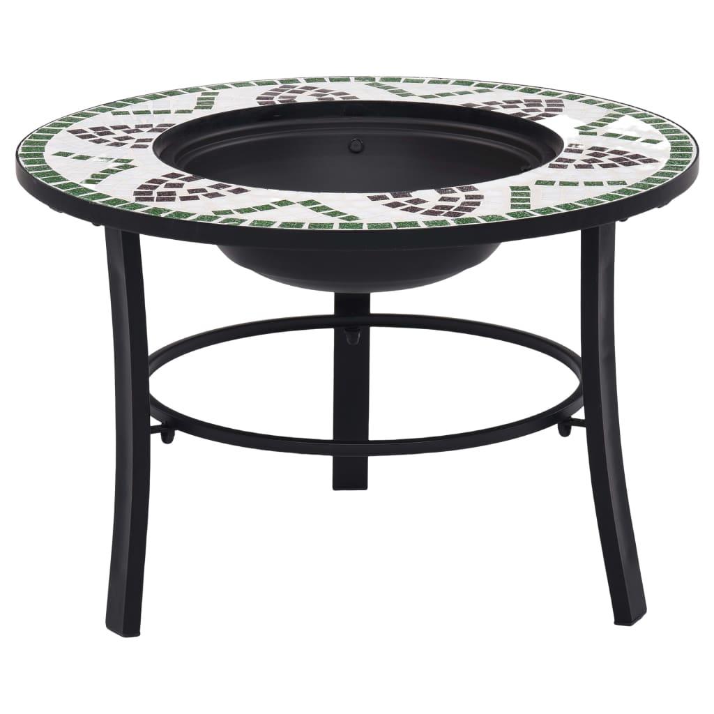 Mosaic Fire Pit Green 26.8" Ceramic at Set Shop and Smile