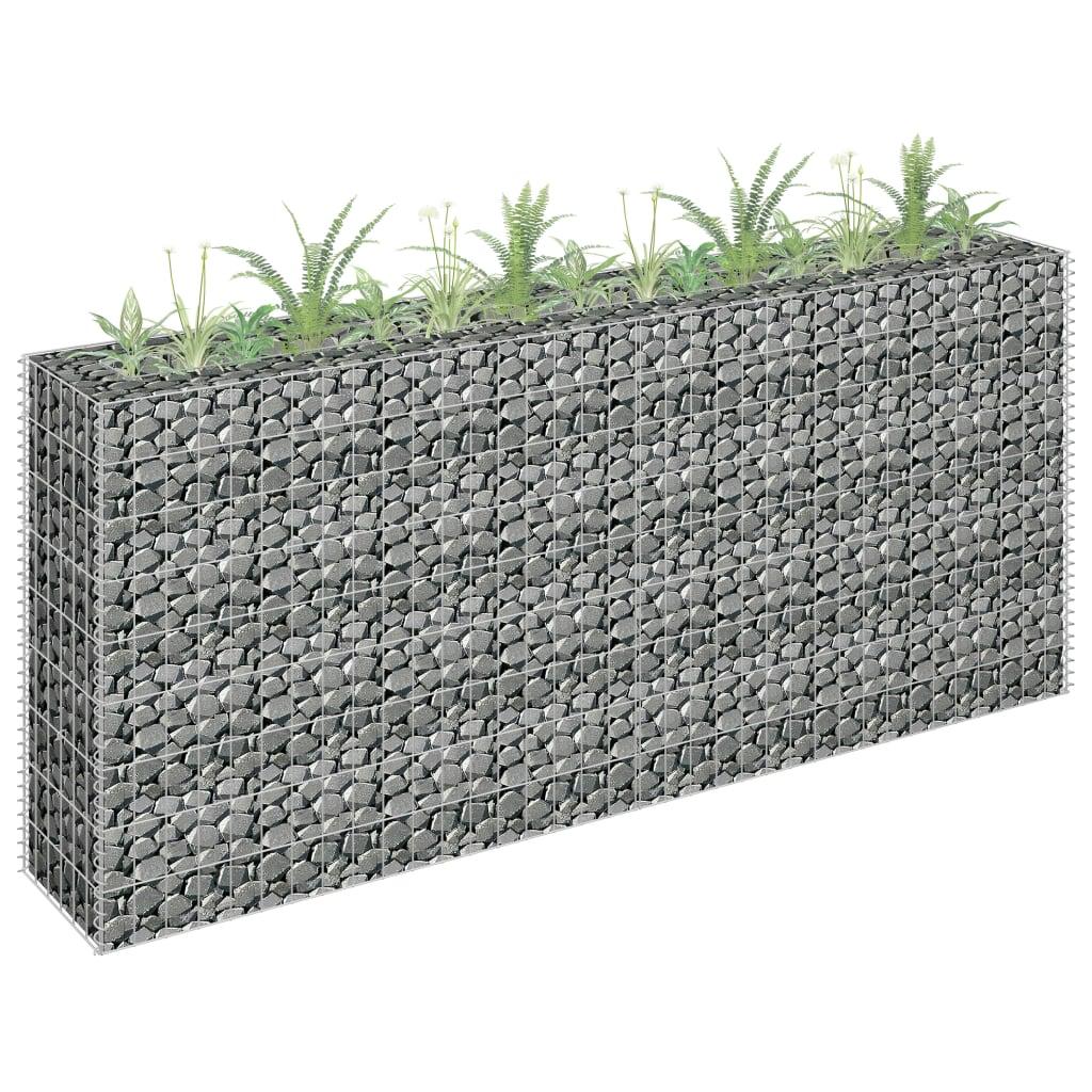 Gabion Raised Bed Galvanized Steel 70.9"x11.8"x35.4" at Set Shop and Smile