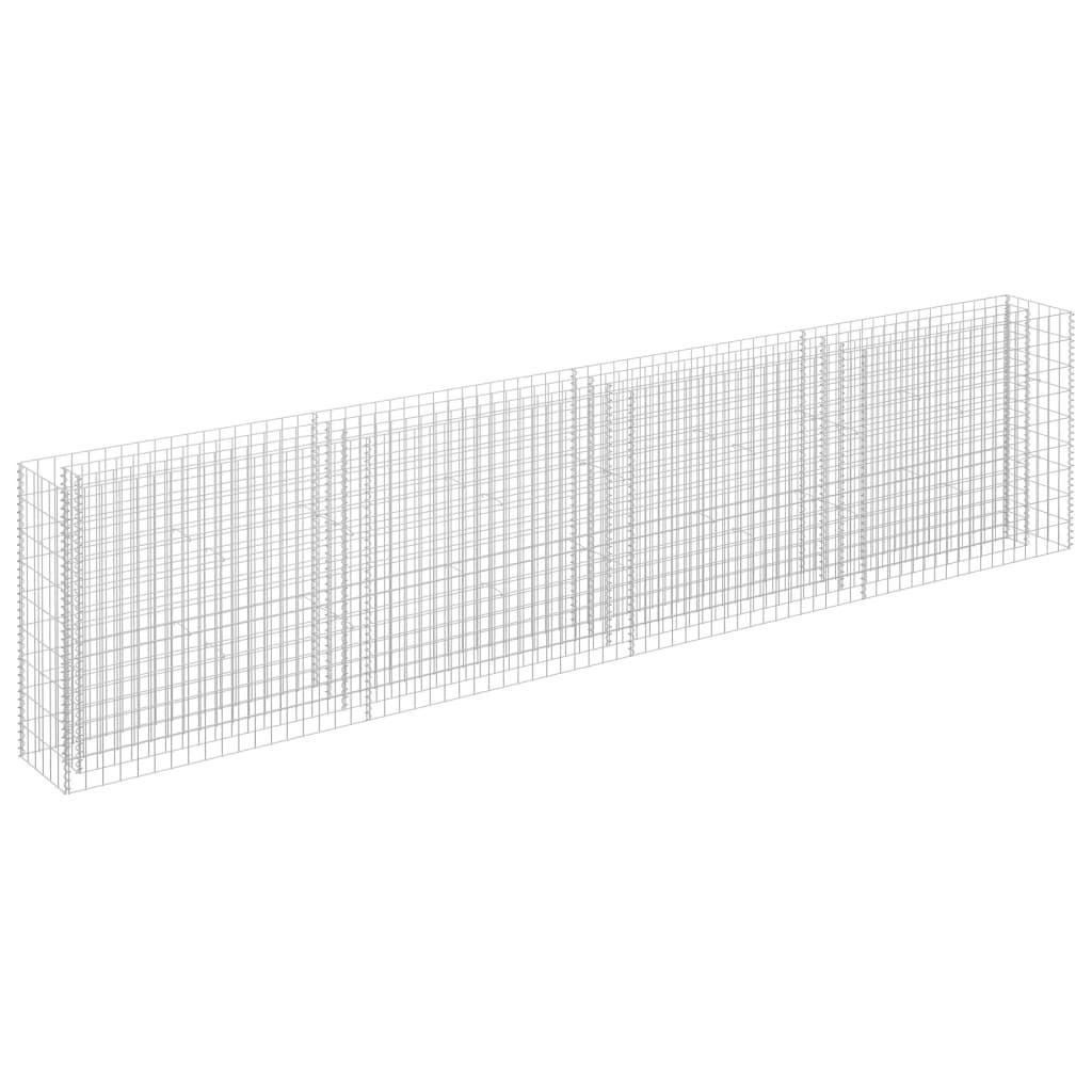 Gabion Raised Bed Galvanized Steel 141.7"x11.8"x35.4" at Set Shop and Smile