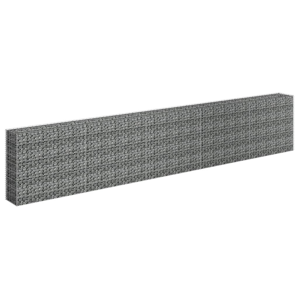 Gabion Raised Bed Galvanized Steel 177.2"x11.8"x35.4" at Set Shop and Smile