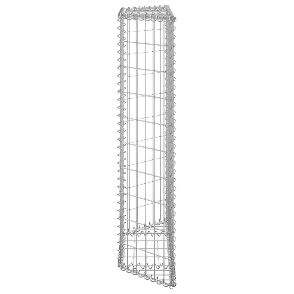 Trapezium Gabion Raised Bed Galvanized Steel 31.5"x7.9"x39.4" at Set Shop and Smile